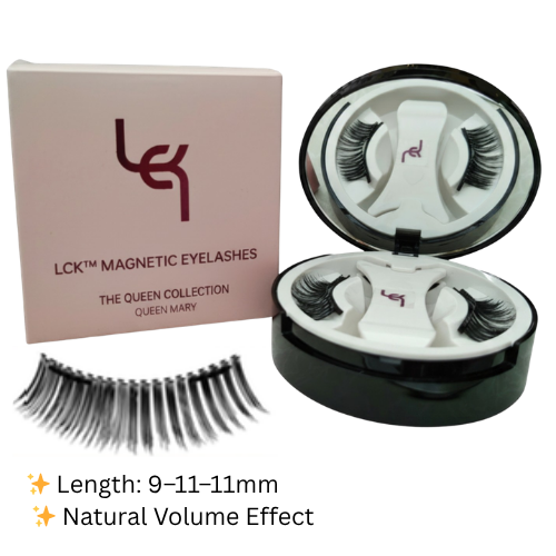 Queen Mary Magnetic Eyelashes – No Glue, Just Clamp | Reusable & Waterproof