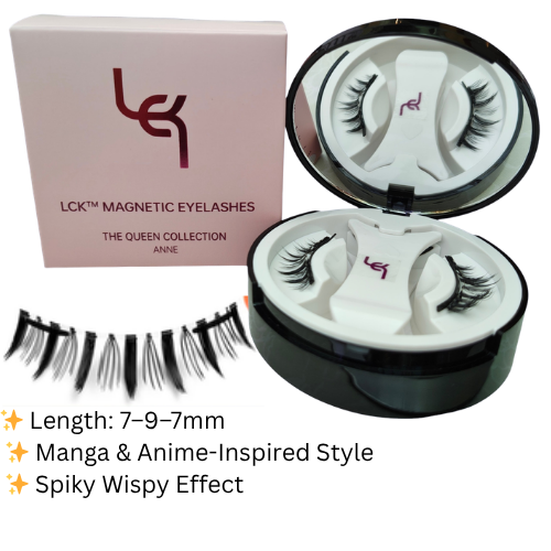 Anne Magnetic Eyelashes – No Glue, Just Clamp | Reusable & Waterproof
