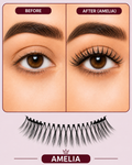 Amelia Magnetic Eyelashes – No Glue, Just Clamp | Reusable & Waterproof