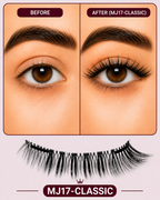 MJ17-Classic Magnetic Eyelashes – No Glue, Just Clamp | Reusable & Waterproof