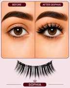Sophia Magnetic Eyelashes – No Glue, Just Clamp | Reusable & Waterproof